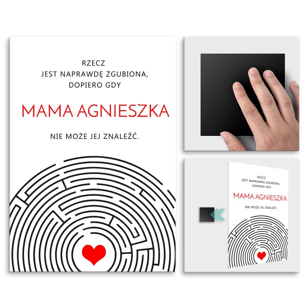 Plakat metalowy rozmiar L z nadrukiem dla mamy