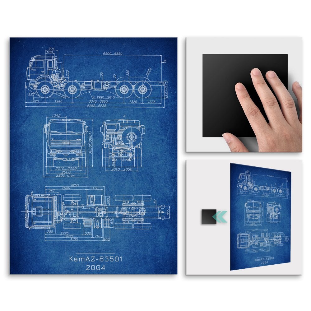 Plakat metalowy KamAZ-63501 Projekt Cobalt L
