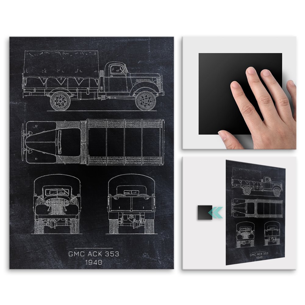 Plakat metalowy GMC ACK 353 Projekt Blackboard M