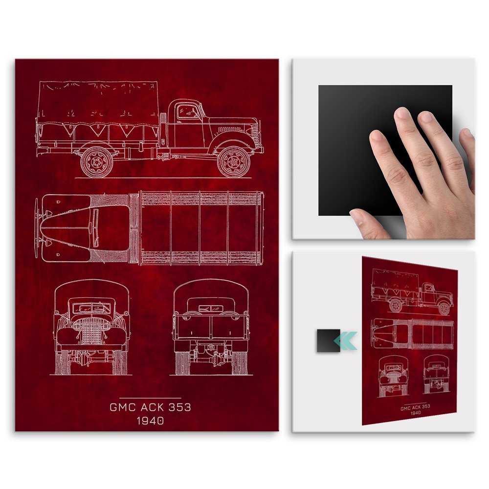 Plakat metalowy GMC ACK 353 Projekt Scarlet L