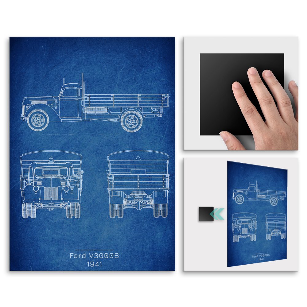 Plakat metalowy Ford V3000S Projekt Cobalt L