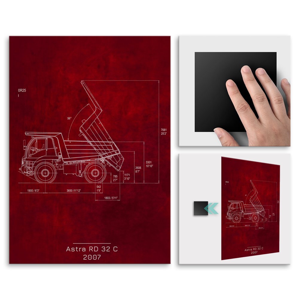 Plakat metalowy Astra RD 32 C Projekt Scarlet L