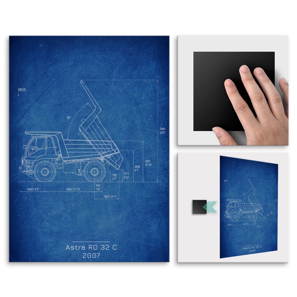 Plakat metalowy Astra RD 32 C Projekt Cobalt M