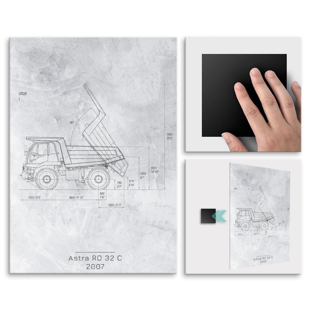 Plakat metalowy Astra RD 32 C Projekt Stone L