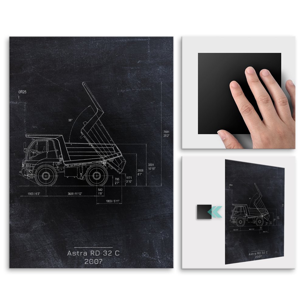 Plakat metalowy Astra RD 32 C Projekt Blackboard L
