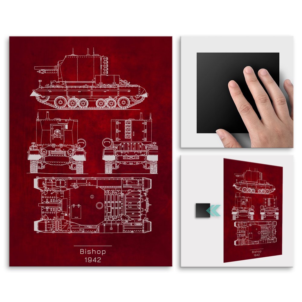 Plakat metalowy Bishop Projekt Scarlet M
