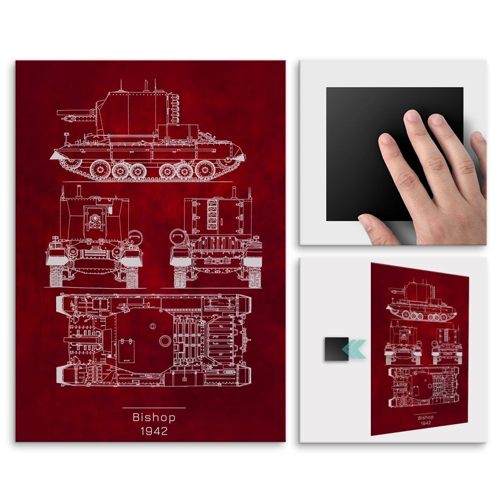 Plakat metalowy Bishop Projekt Scarlet L