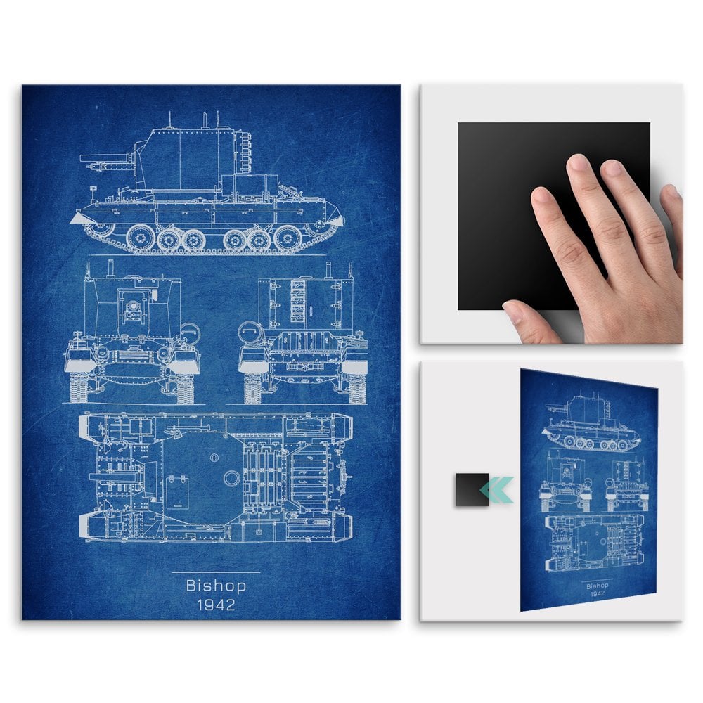 Plakat metalowy Bishop Projekt Cobalt L