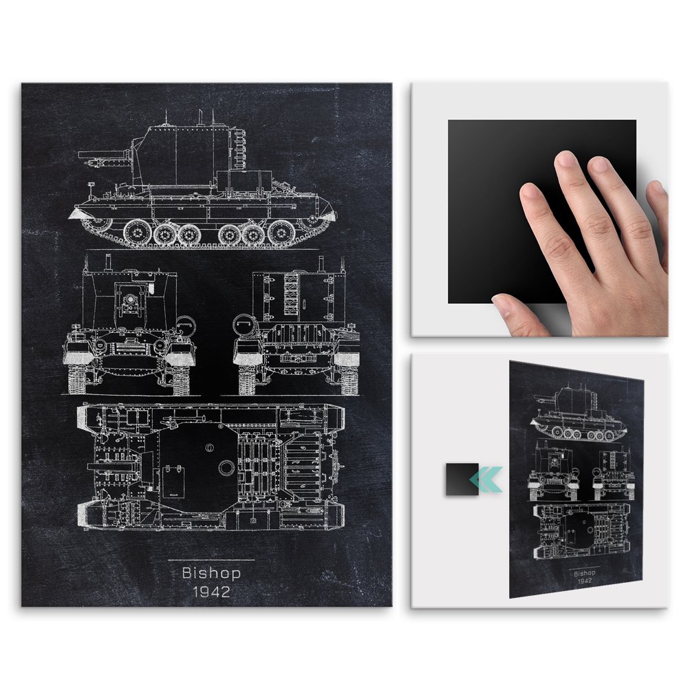 Plakat metalowy Bishop Projekt Blackboard M