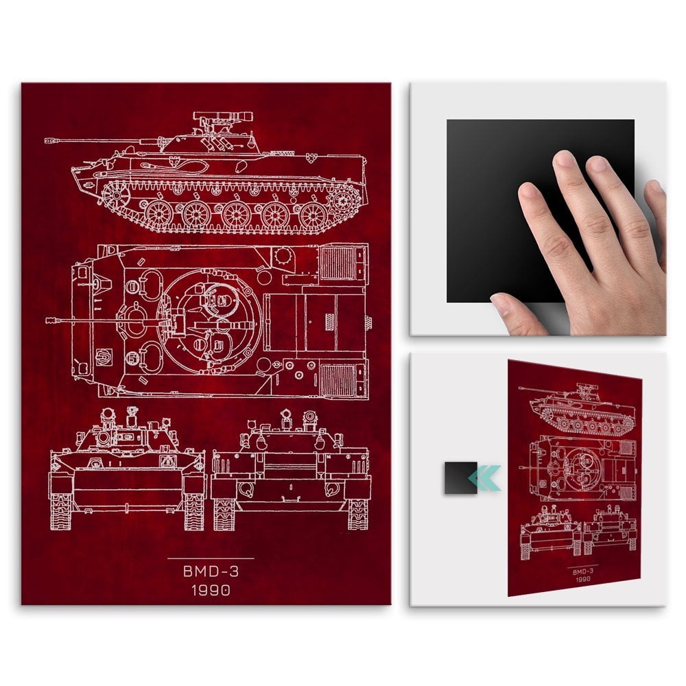 Plakat metalowy BMD-3 Projekt Scarlet M
