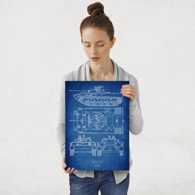 Plakat metalowy BMD-3 Projekt Cobalt M
