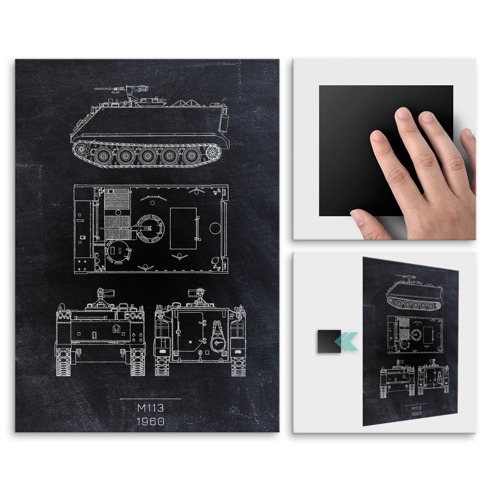Plakat metalowy M113 Projekt Blackboard L