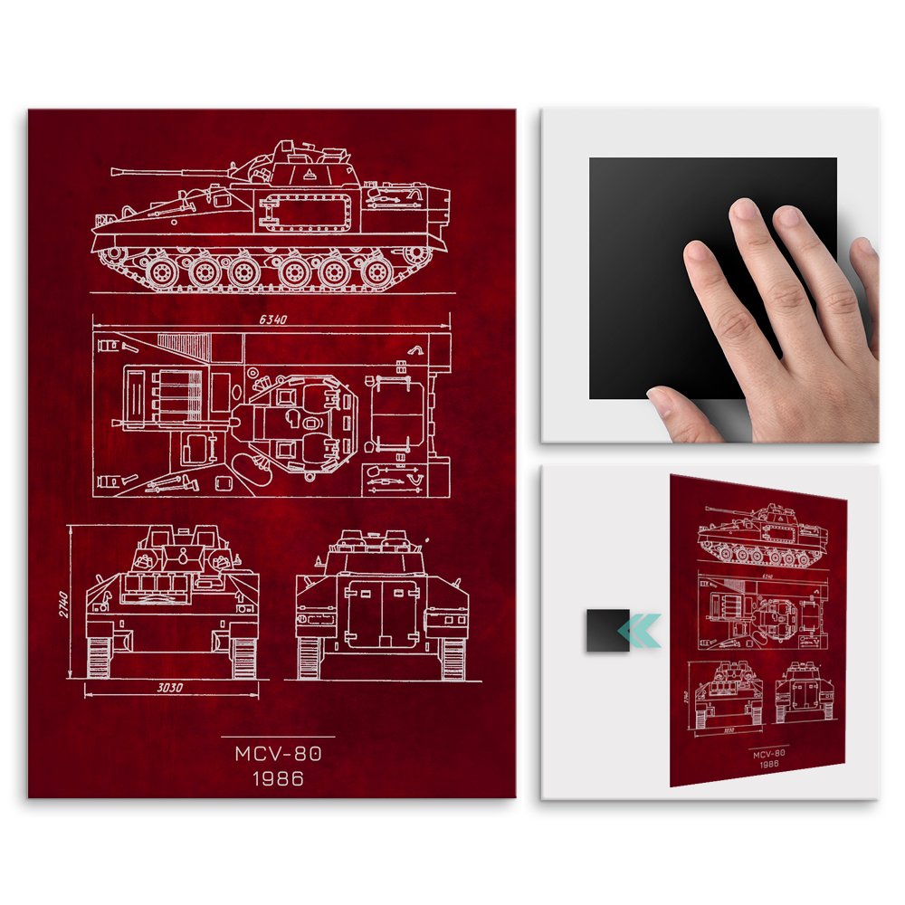 Plakat metalowy MCV-80 Projekt Scarlet M