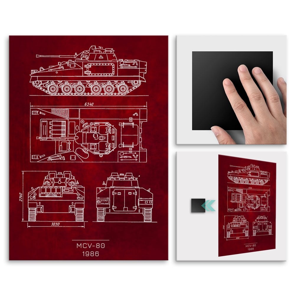 Plakat metalowy MCV-80 Projekt Scarlet L