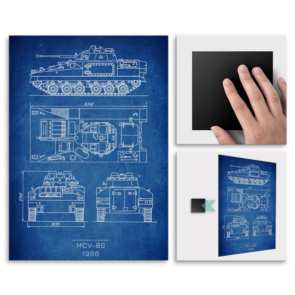 Plakat metalowy MCV-80 Projekt Cobalt L