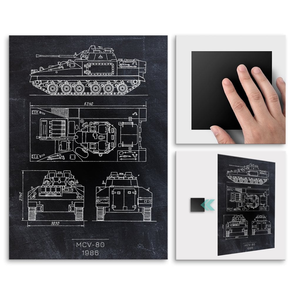 Plakat metalowy MCV-80 Projekt Blackboard L