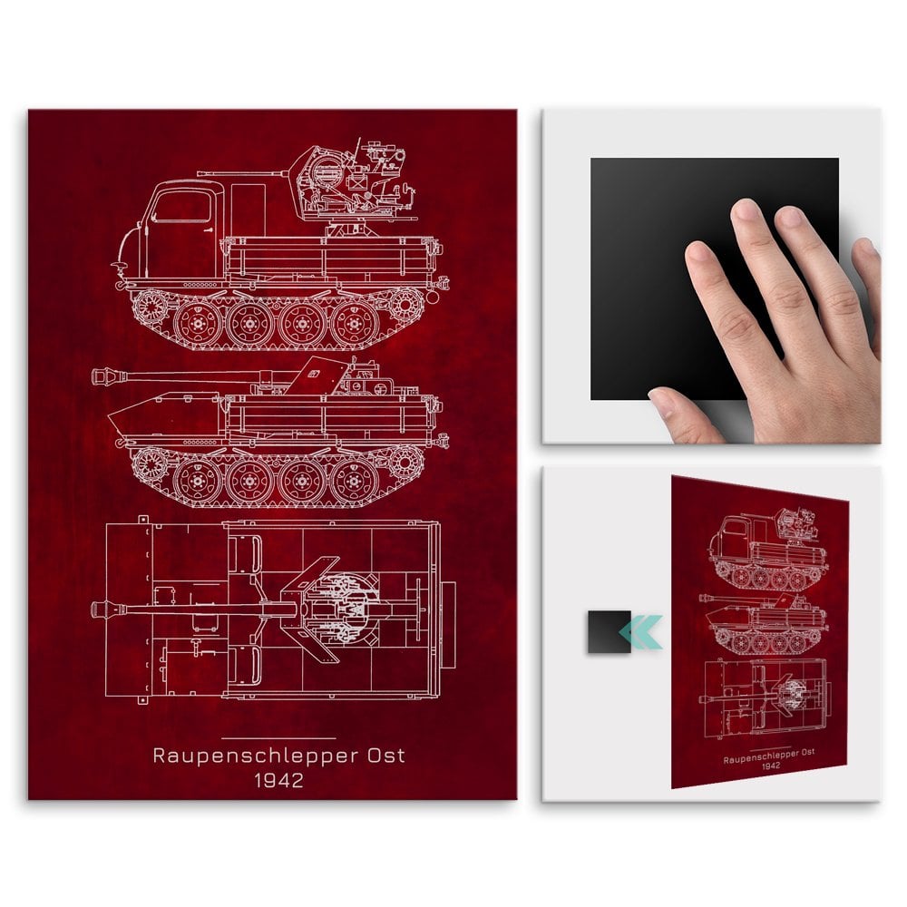Plakat metalowy Raupenschlepper Ost Projekt Scarlet L