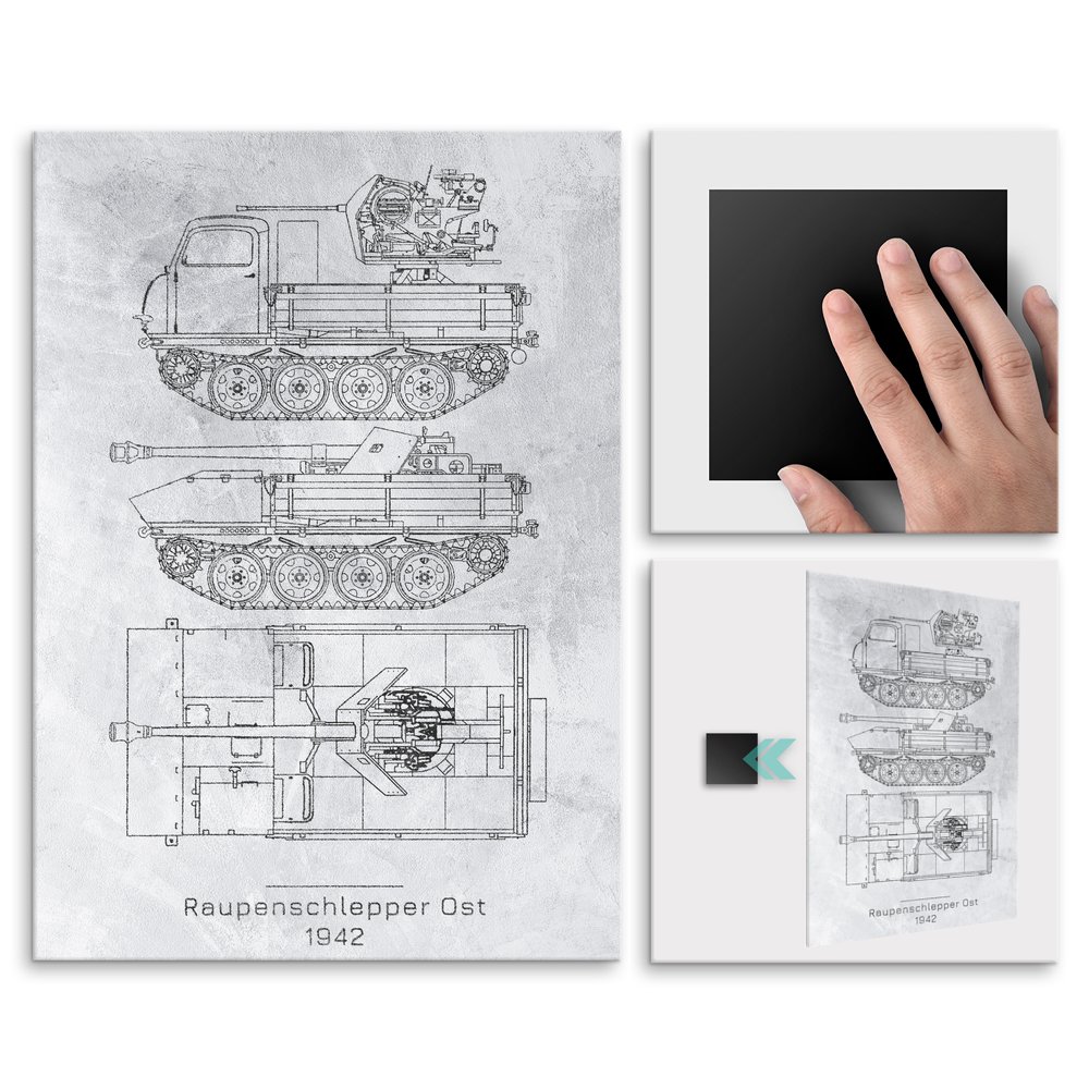 Plakat metalowy Raupenschlepper Ost Projekt Stone M