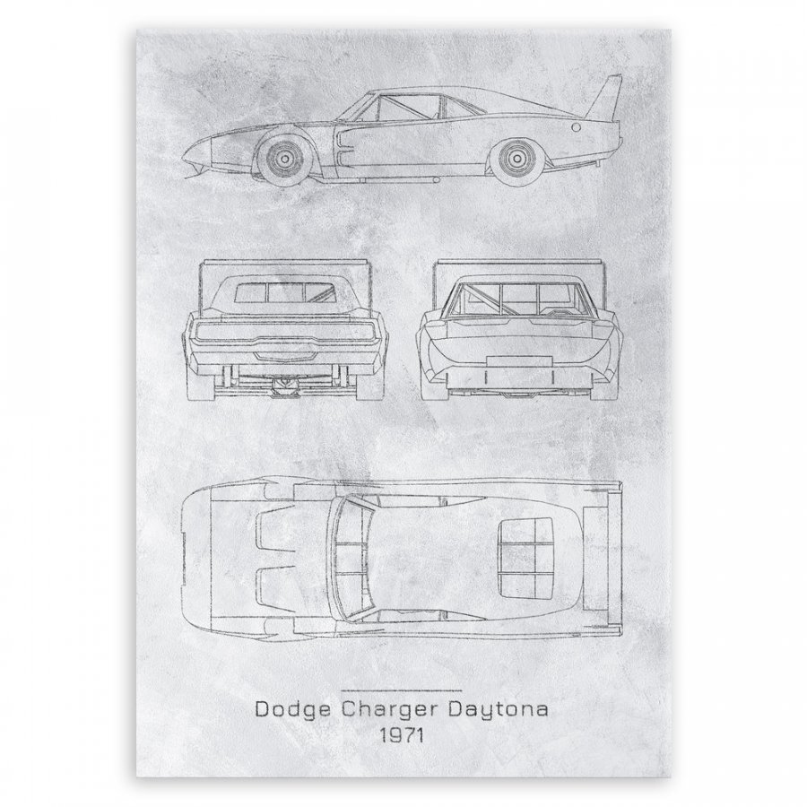 Чертеж dodge charger