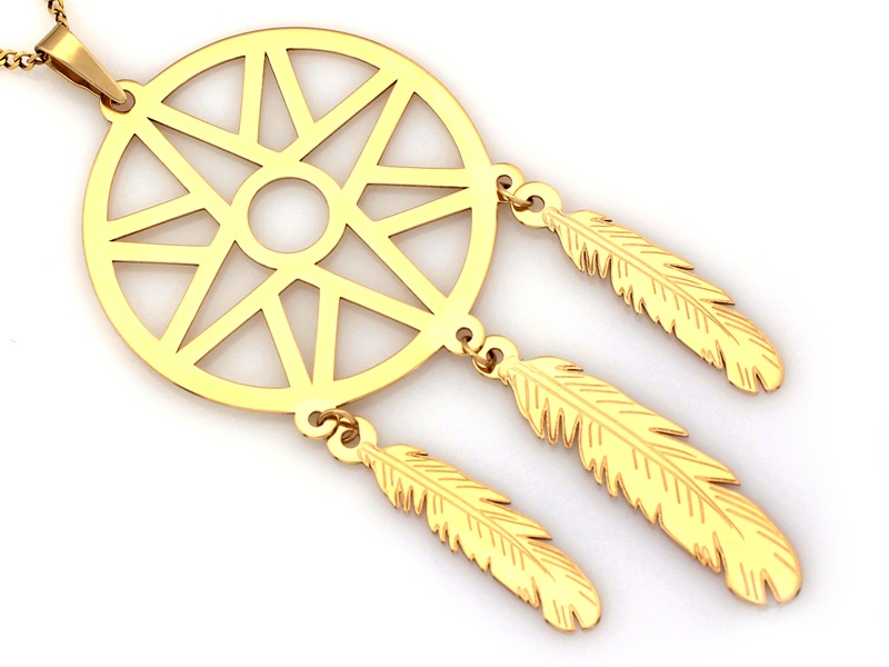 Złota zawieszka 585 symbol prezent grawer