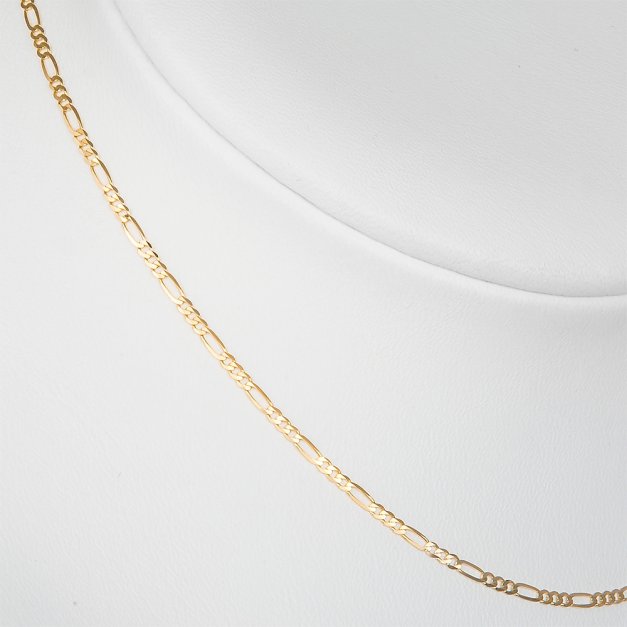Złoty Łańcuszek 585 Figaro 1,5mm Długość 45cm Grawer