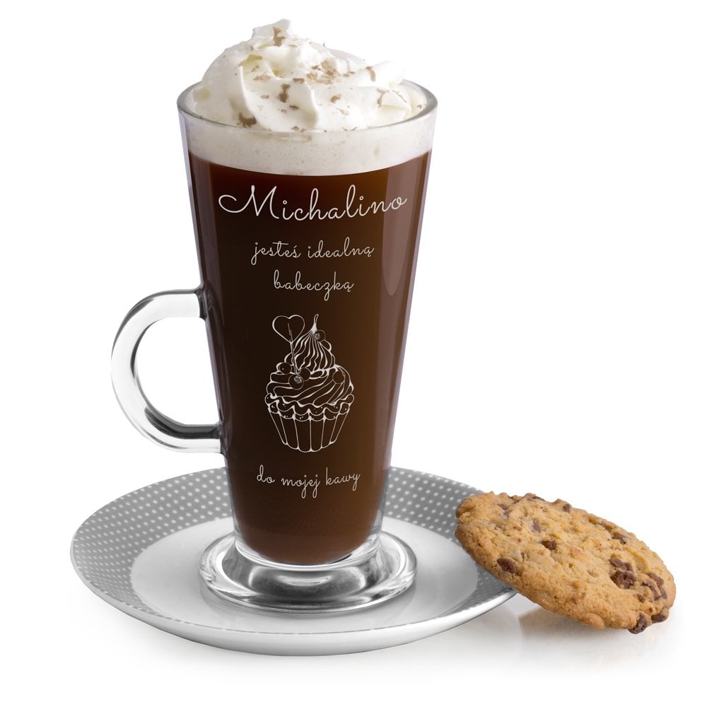 Szklanka do latte z grawerem dla niej