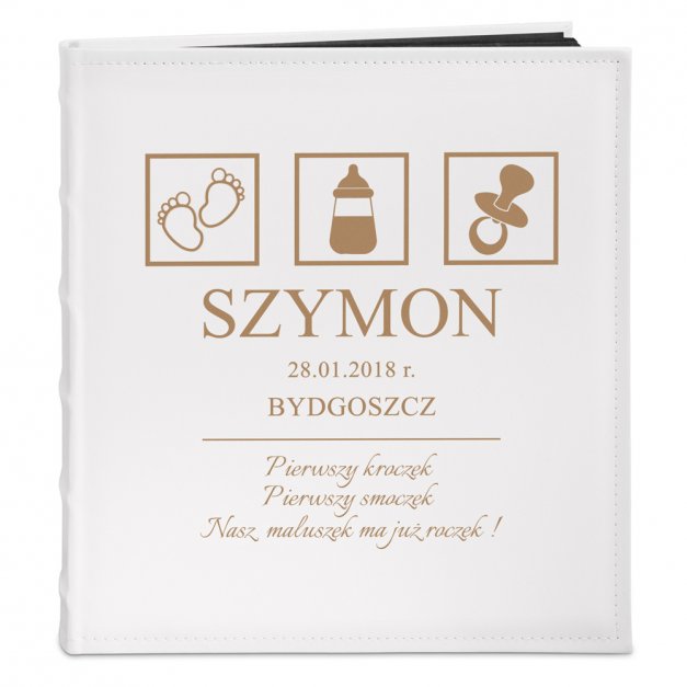Album na zdjęcia z nadrukiem dla chłopca na roczek