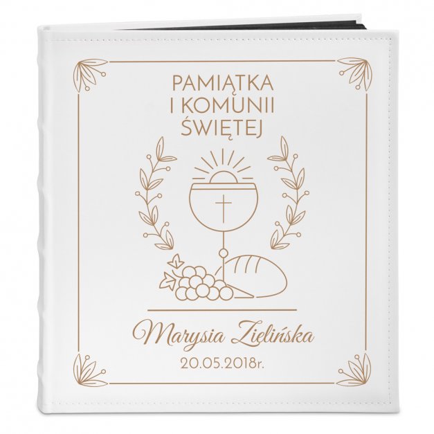 Album na zdjęcia z nadrukiem dla dziewczynki na komunię