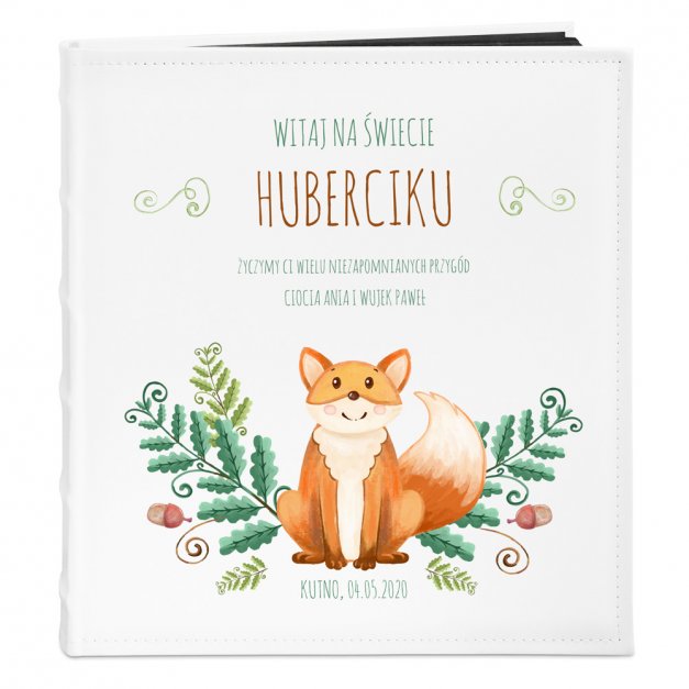 Album na zdjęcia z nadrukiem dla chłopca z okazji narodzin