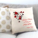 Poduszka personalizowana z nadrukiem RÓŻE