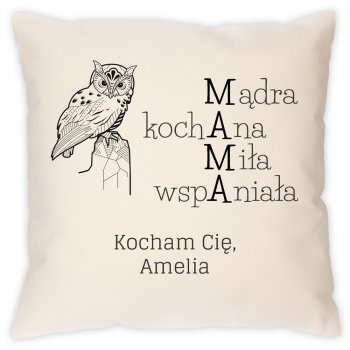 Poduszka personalizowana z nadrukiem MAMA