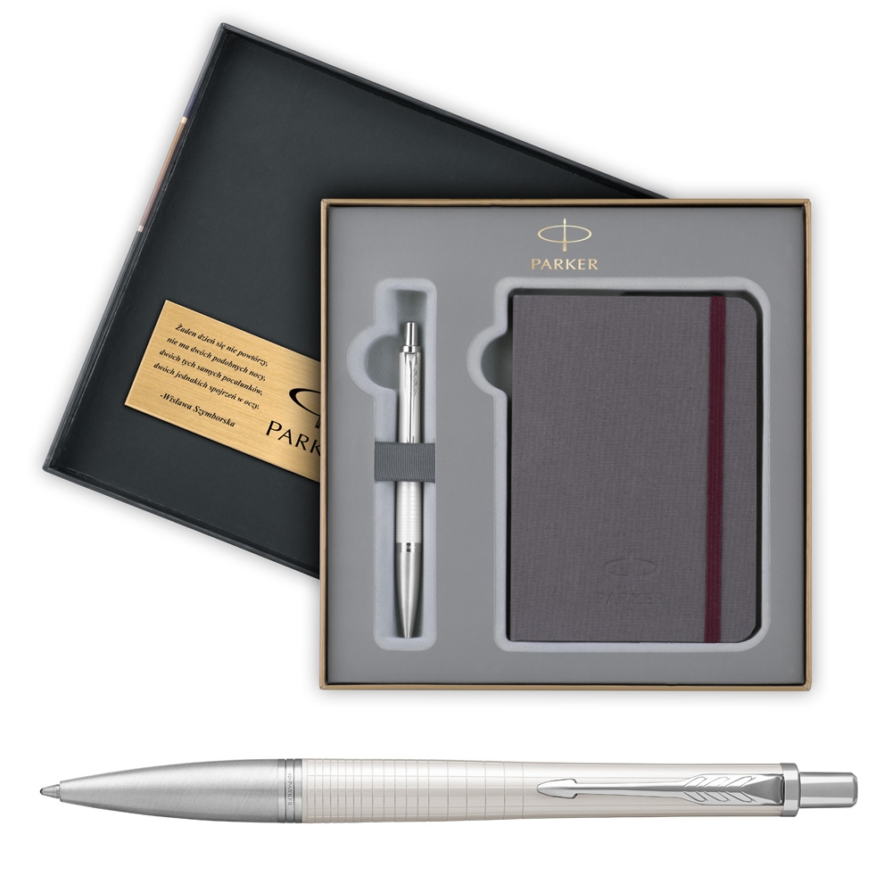 Zestaw Dugopis Notatnik Parker Urban Pearl Metal CT