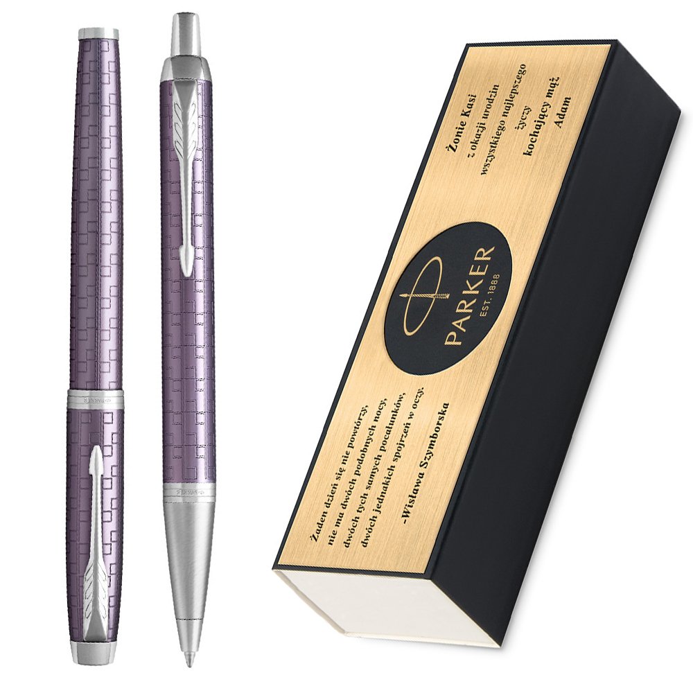 Zestaw Parker Piro Dugopis IM Dark Violet GRAWER