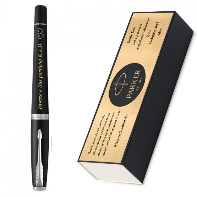 Pióro Wieczne Parker Urban Black CT GRAWER i ETUI