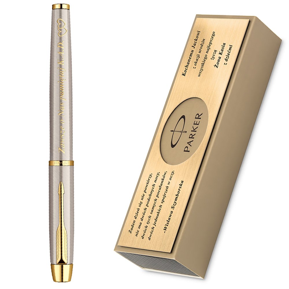Piro Wieczne Parker IM Brushed Metal GT GRAWER