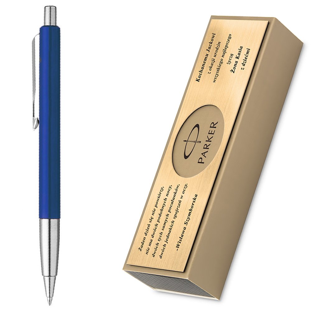 Dugopis Parker Vector Niebieski GRAWER i ETUI