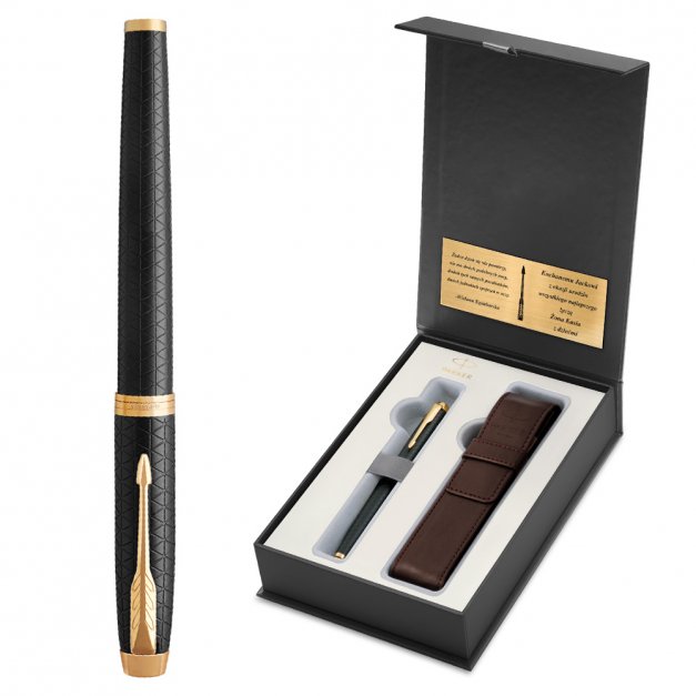 Pióro Wieczne Parker IM Premium Black GT Etui Prestige