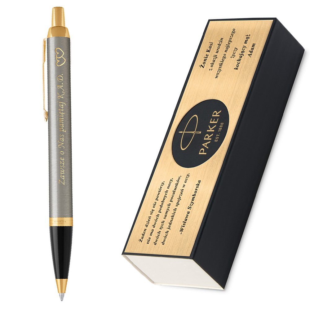 Dugopis Parker IM Brushed Metal GT GRAWER i ETUI