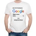 Koszulka Męska z Twoim Nadrukiem ŻONA WIE WSZYSTKO