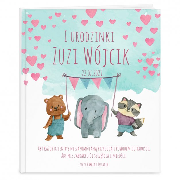 Księga baśni baśnie z nadrukiem dla dziewczynki na roczek