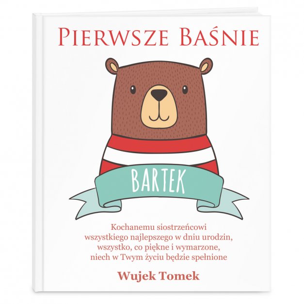 Księga baśni baśnie z nadrukiem dla chłopca na urodziny
