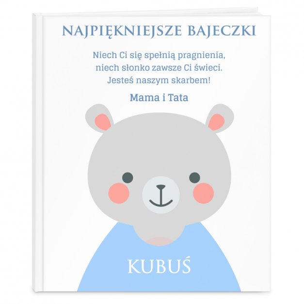 Księga baśni baśnie z nadrukiem dla chłopca na imieniny