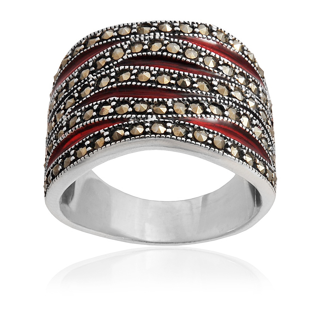 Srebrny Piercionek 925 Orient Grawer