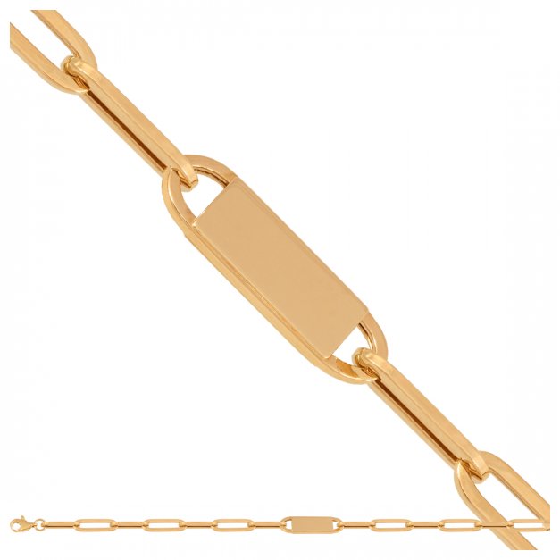 Złoty naszyjnik 585 łańcuszkowy prezent grawer