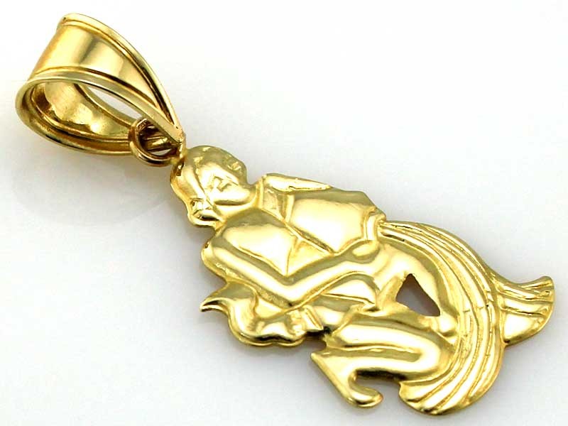 Złota zawieszka 585 zodiak zodiak prezent grawer