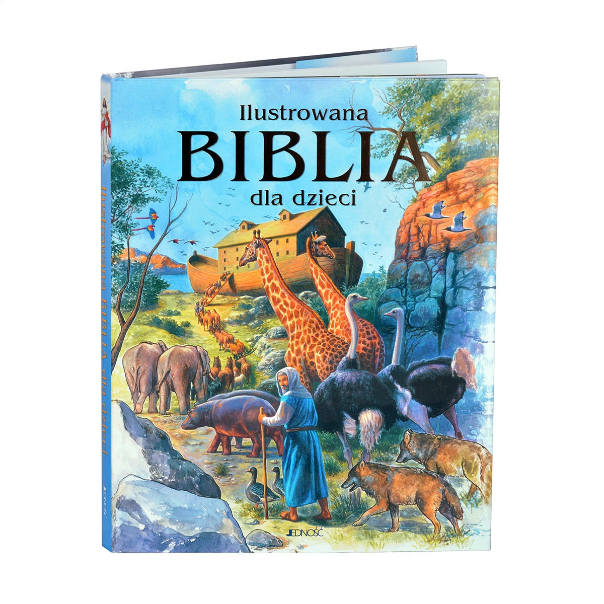 Biblia dla najmodszych z grawerem dla dziewczynki na chrzest