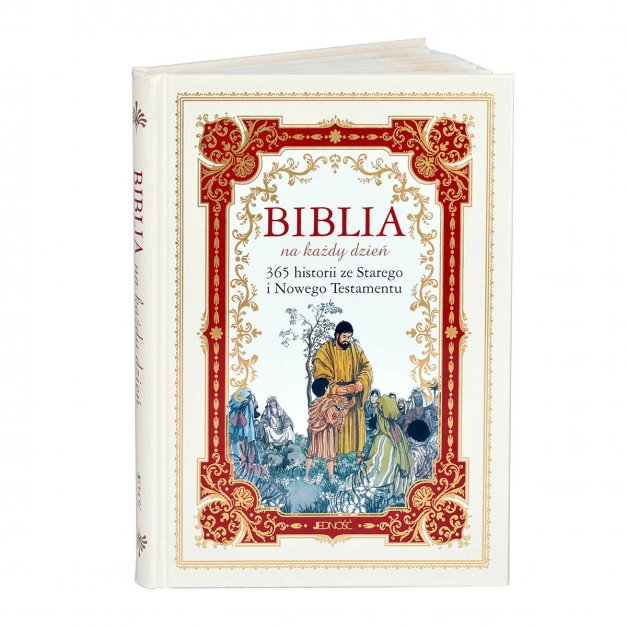 Biblia dla najmłodszych z grawerem dla dziewczynki na chrzest