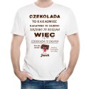 Koszulka Męska z Twoim Nadrukiem FAN CZEKOLADY