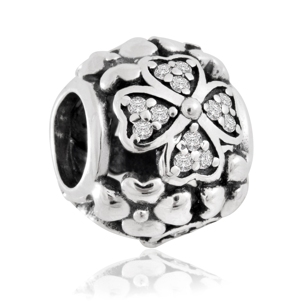 Charms Koralik Srebrny SZCZʦLIWE KONICZYNY