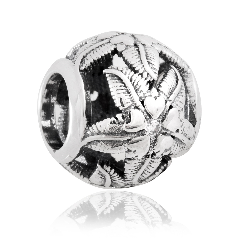 Charms Koralik Srebrny ZACZAROWANA ROZGWIAZDA